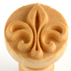 MKM Fleur de Lis 2.5cm wood stamp